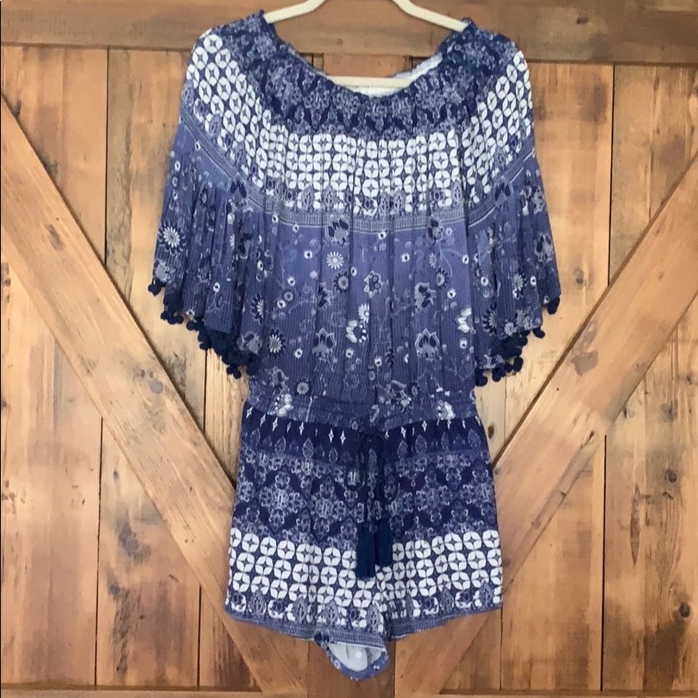 Anthropologie Mazo Pommed Romper